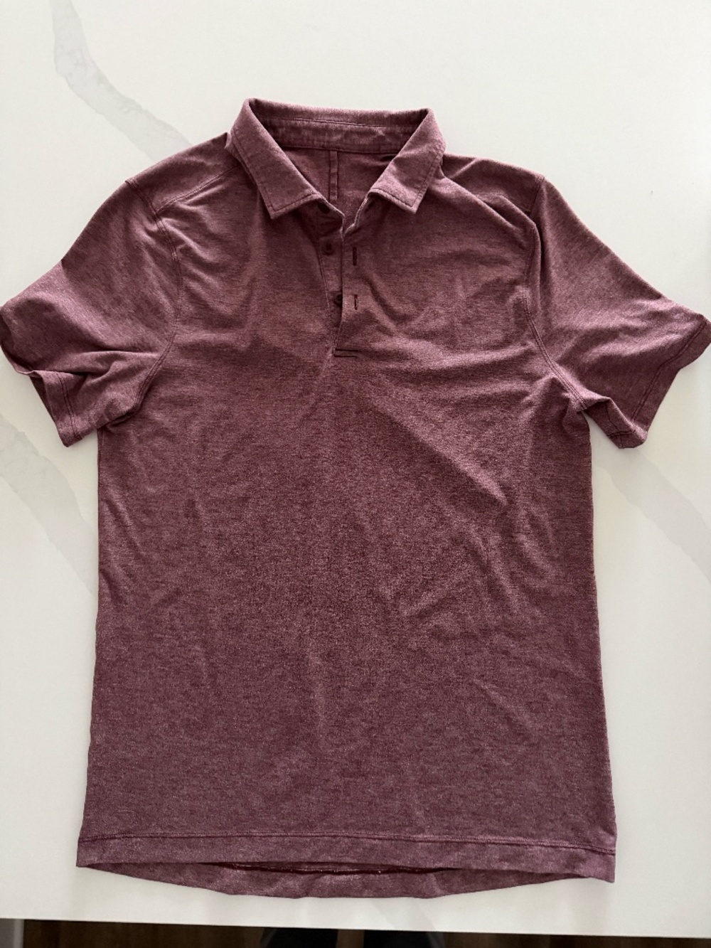 Lululemon Men’s Heathered Mauve Polo Shirt Size Medium